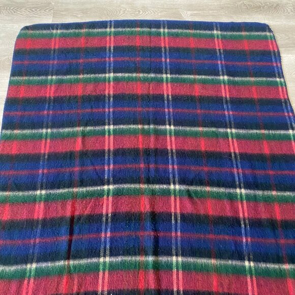 Vintage Ralph Lauren Plaid Blanket Throw Scarf 100% Acrylic - Picture 3 of 10